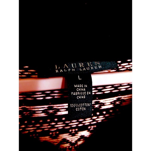 LRL Ralph Lauren Womens Cardigan Sweater Aztec Black Cream Geometric - Picture 3 of 4